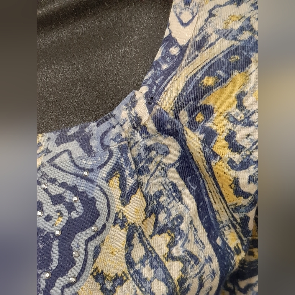 Unity World Wear Women's Large Boho Top Embellish… - image 3